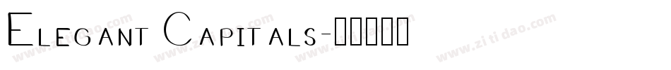 Elegant Capitals字体转换